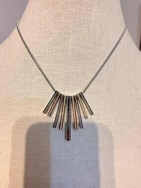 Vintage NOS The Limited Rhinestone  Necklace 16”